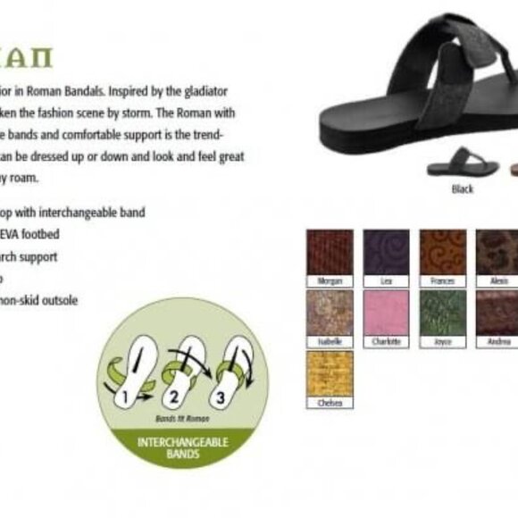 Bandals Roman Sandals - Brown - Picture 2 of 3